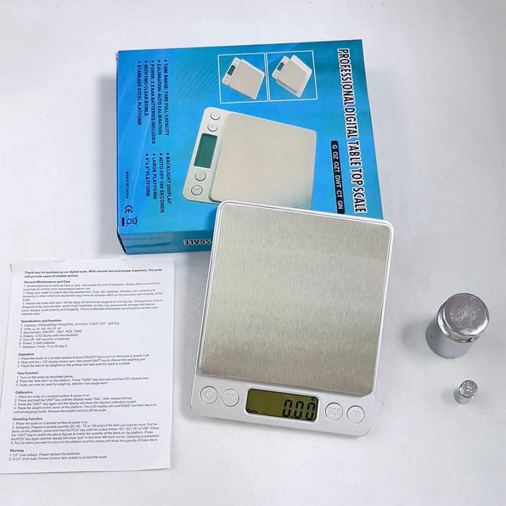 キッチンスケール 電子秤 電子はかり スケール デジタルスケール 計量器 2kg 3kg 電子計り 調理用 134